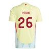 Officiële Voetbalshirt + Korte Broek Spanje Pedri 26 Uit EK 2024 - Kids